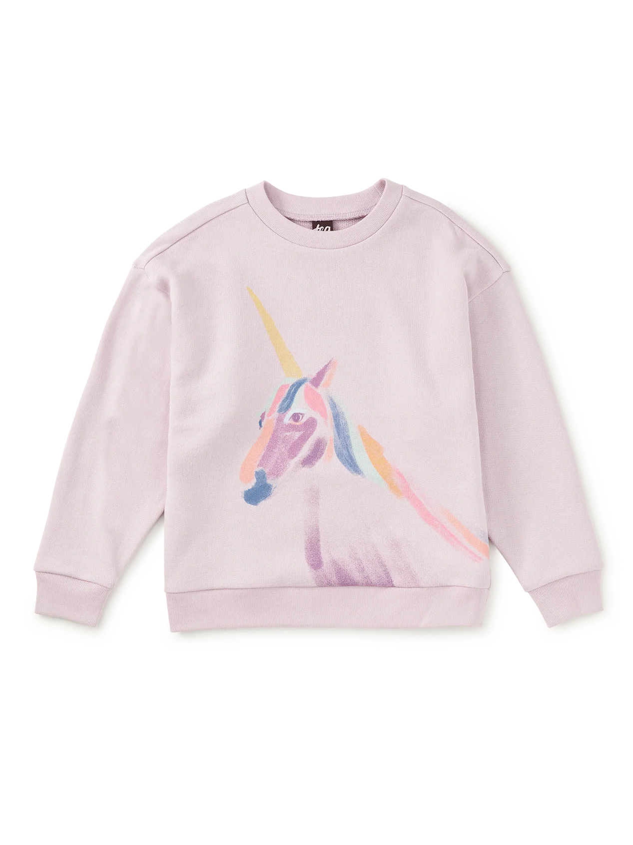 Girls Painted Unicorn Popover Sweatshirt
