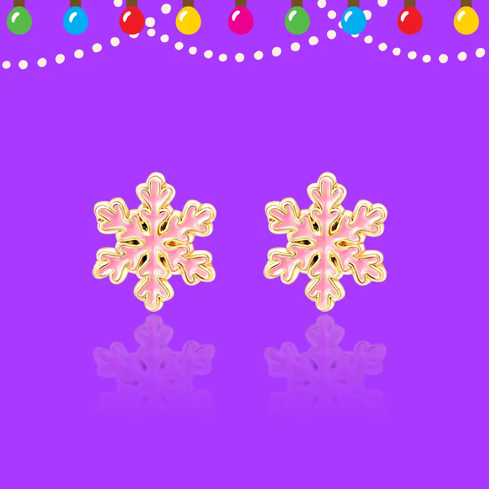 Snowflake Magic Stud Earrings