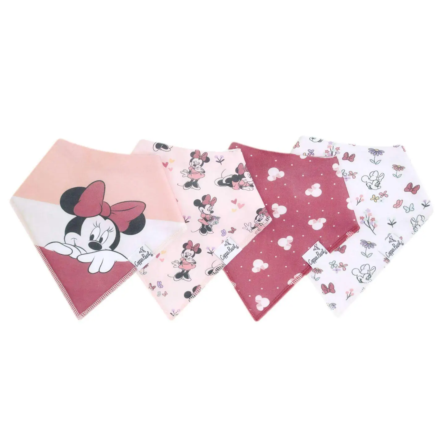 Minnie Mouse Baby Bandana Bib Set 4pk