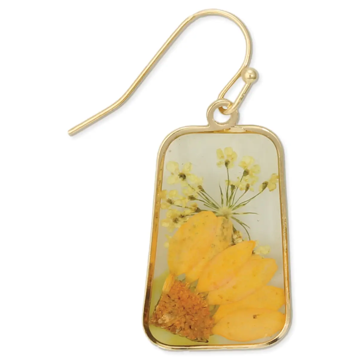 Sunflower Dried Flowers Earrings