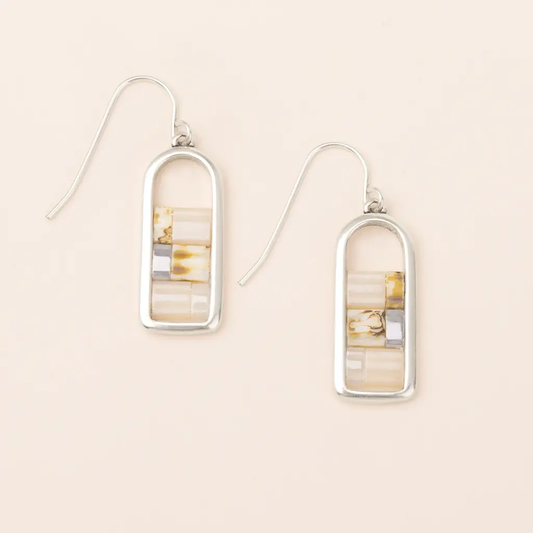 Good Karma Miyuki Frame Earrings