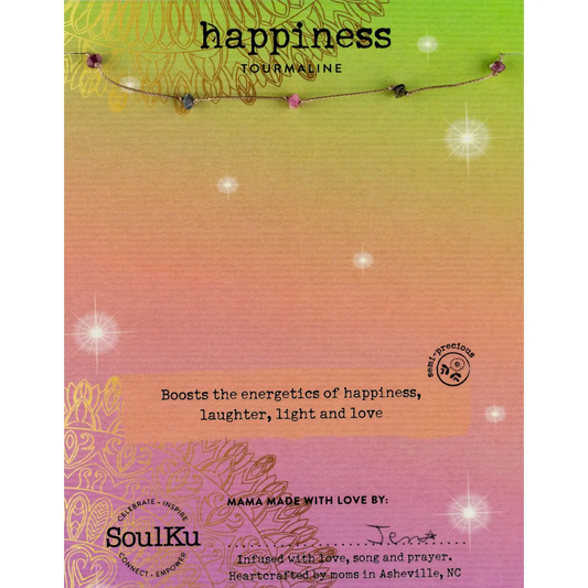 Celestial Necklace Tourmaline for Happiness