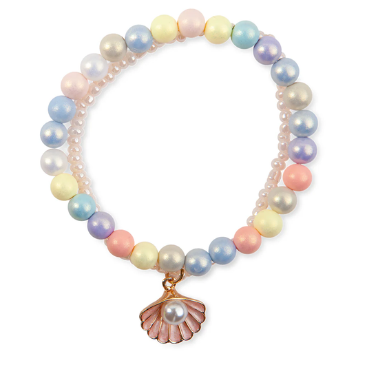 Girls Pastel Shell Bracelet