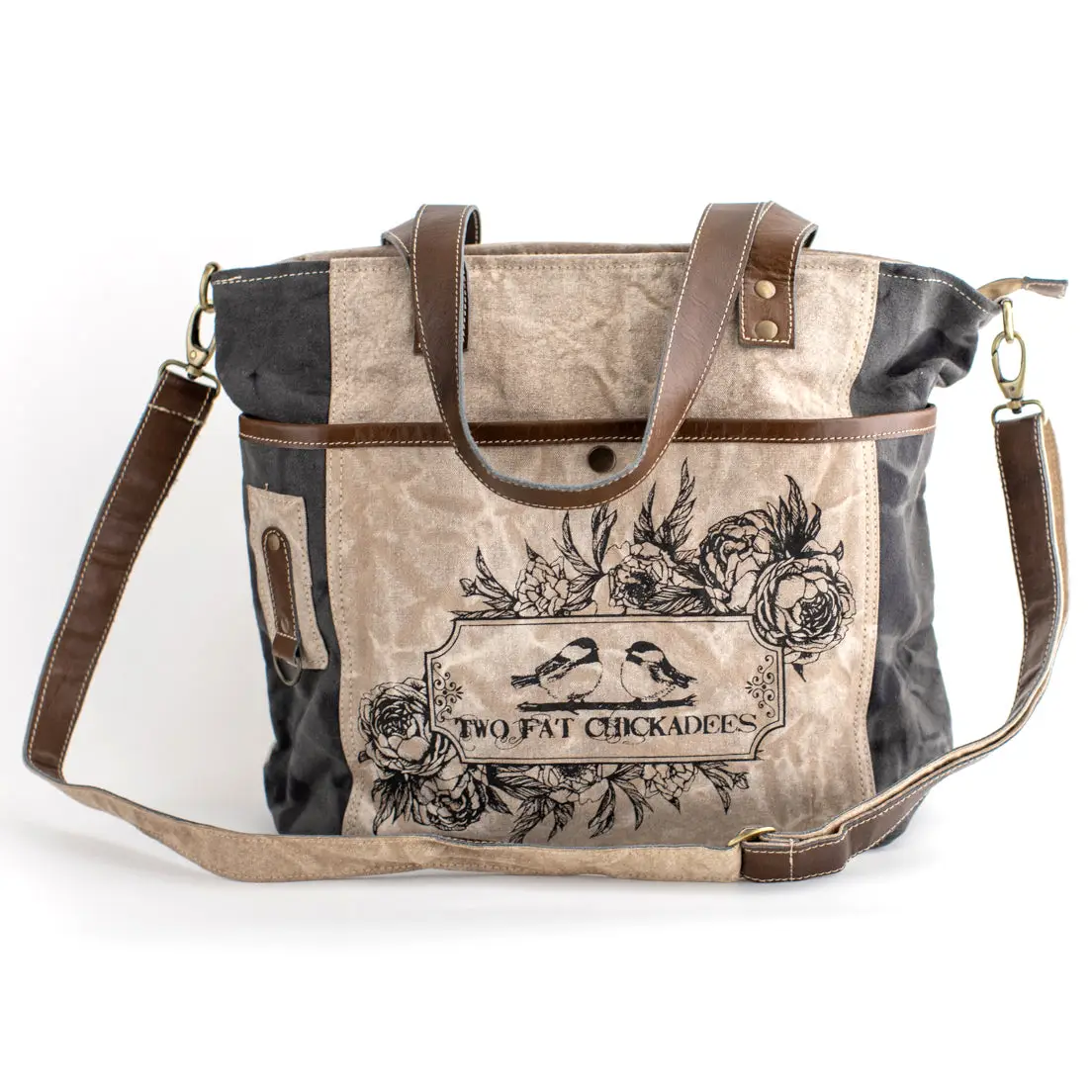 Two Fat Chickadees Canvas Tote