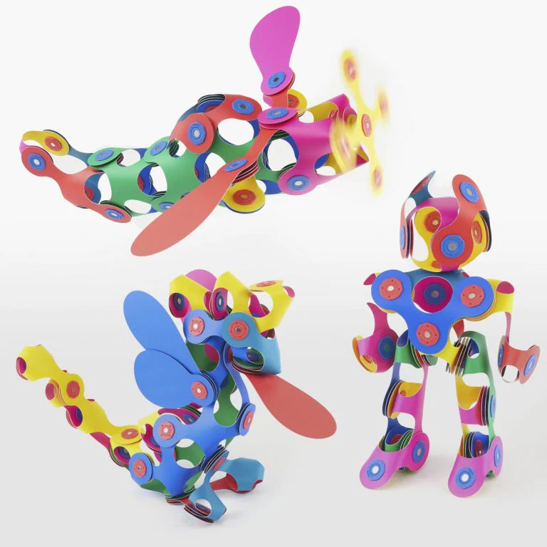 Clixo Rainbow Magnetic Toy Set