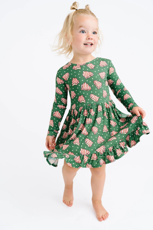 Girls Tree Treats Bamboo Dress