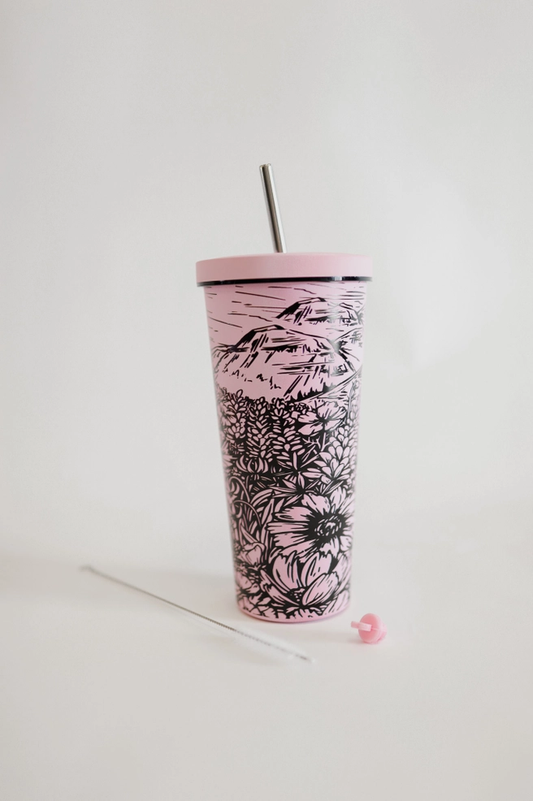 Flower Meadow Traveler Tumbler