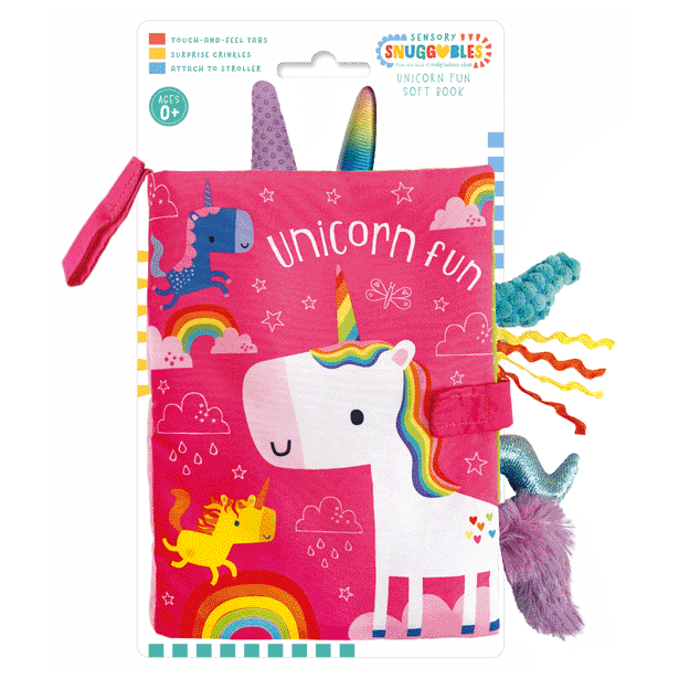 Unicorn Fun Crinkle Soft Baby Book
