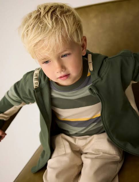 Boys Striped Long Sleeve Tee