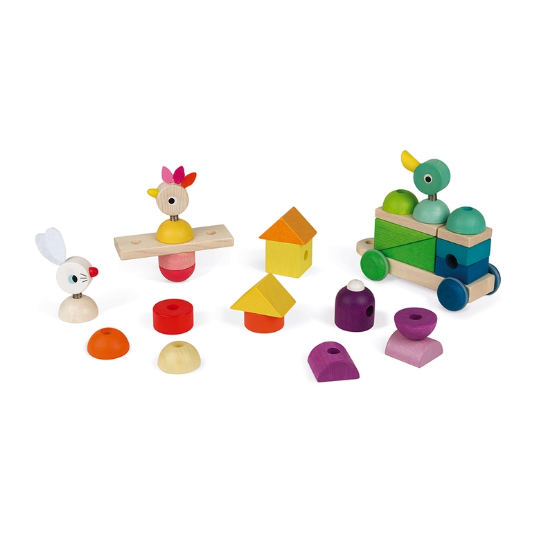 Zigolos Giant Multicolor Train Pull Toy