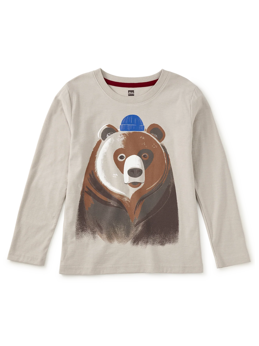 Beanie Bear Long Sleeve Graphic Tee