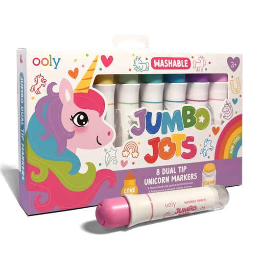 Jumbo Jots Dual Tip Unicorn Stamp Markers