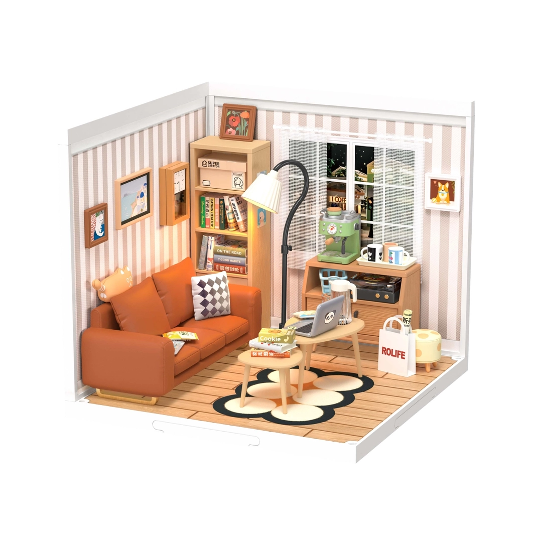 Miniature House Kit: Cozy Living Room