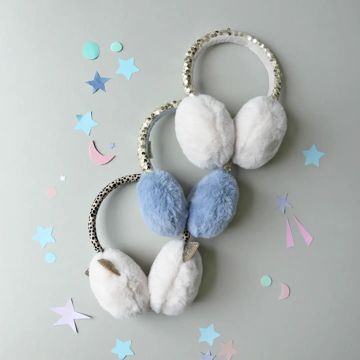 Girls Shimmer Sequin Earmuffs