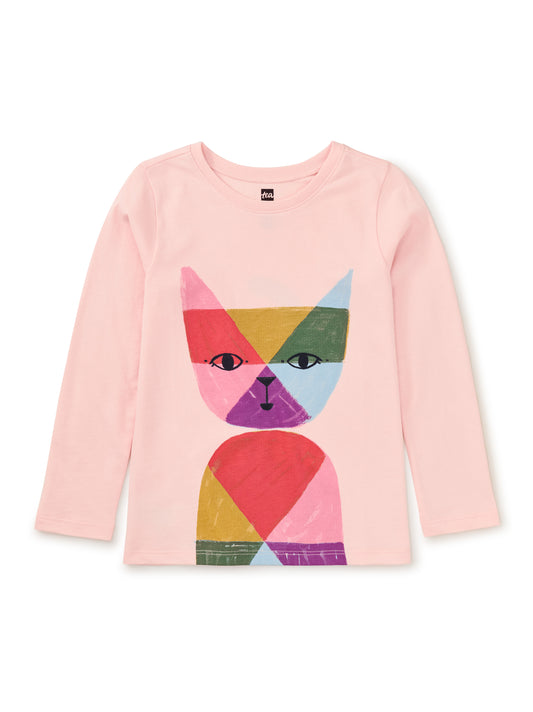 Kids Rainbow Cat Long Sleeve Tee