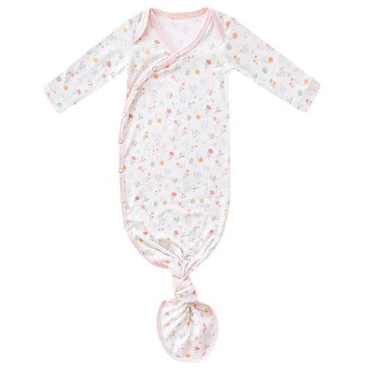 Mabel Floral Newborn Knotted Gown