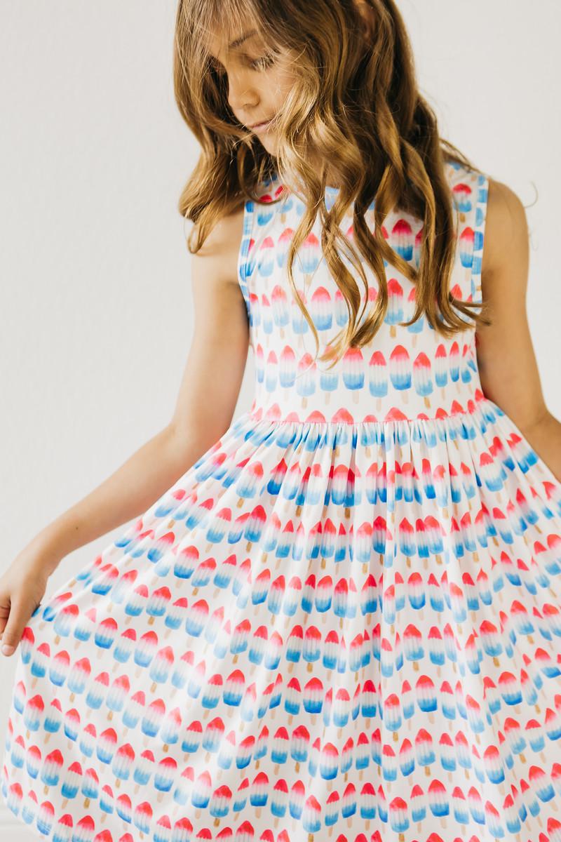 Red White & Cute Twirl Dress