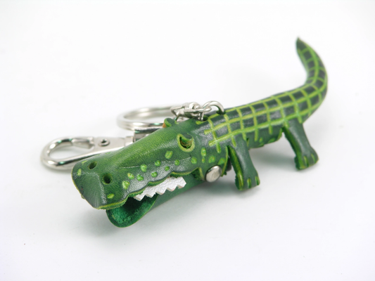 Leather Keychain Alligator