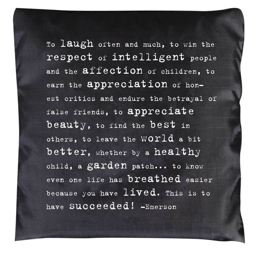 Fold Up Quote Bag - To Laugh Often