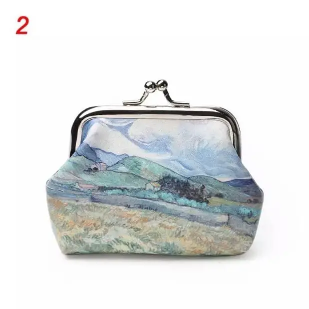 Van Gogh Art Kiss Lock Coin Purse