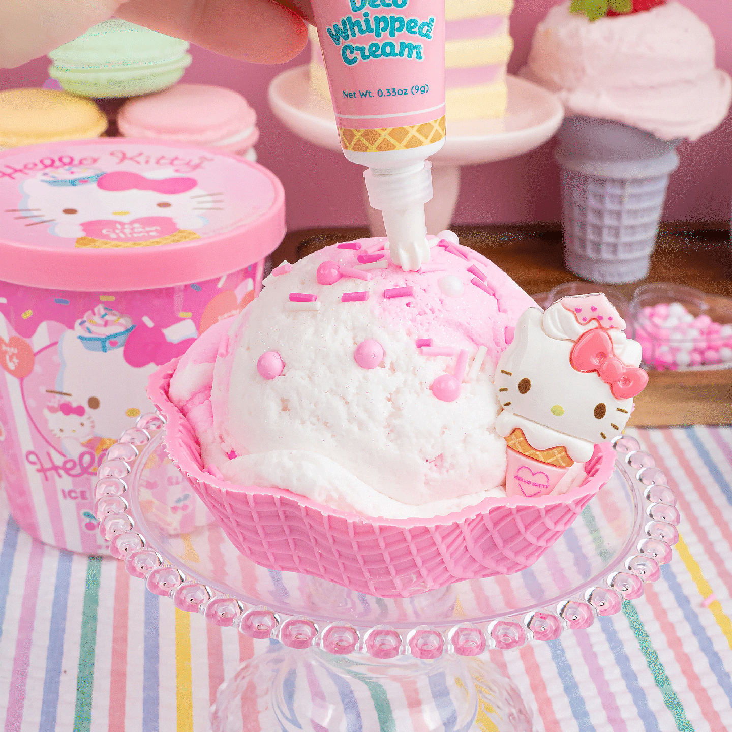 Sanrio Hello Kitty Ice Cream Slime Kit