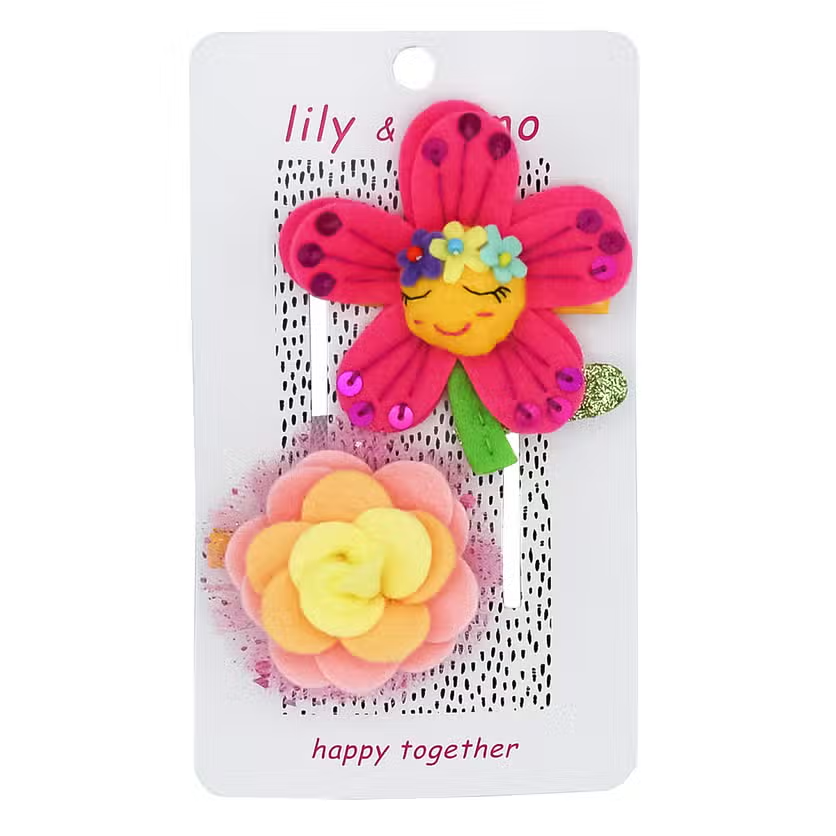 Sweet Flower Friend Hair Clips