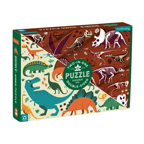 Double Sided Dino Puzzle