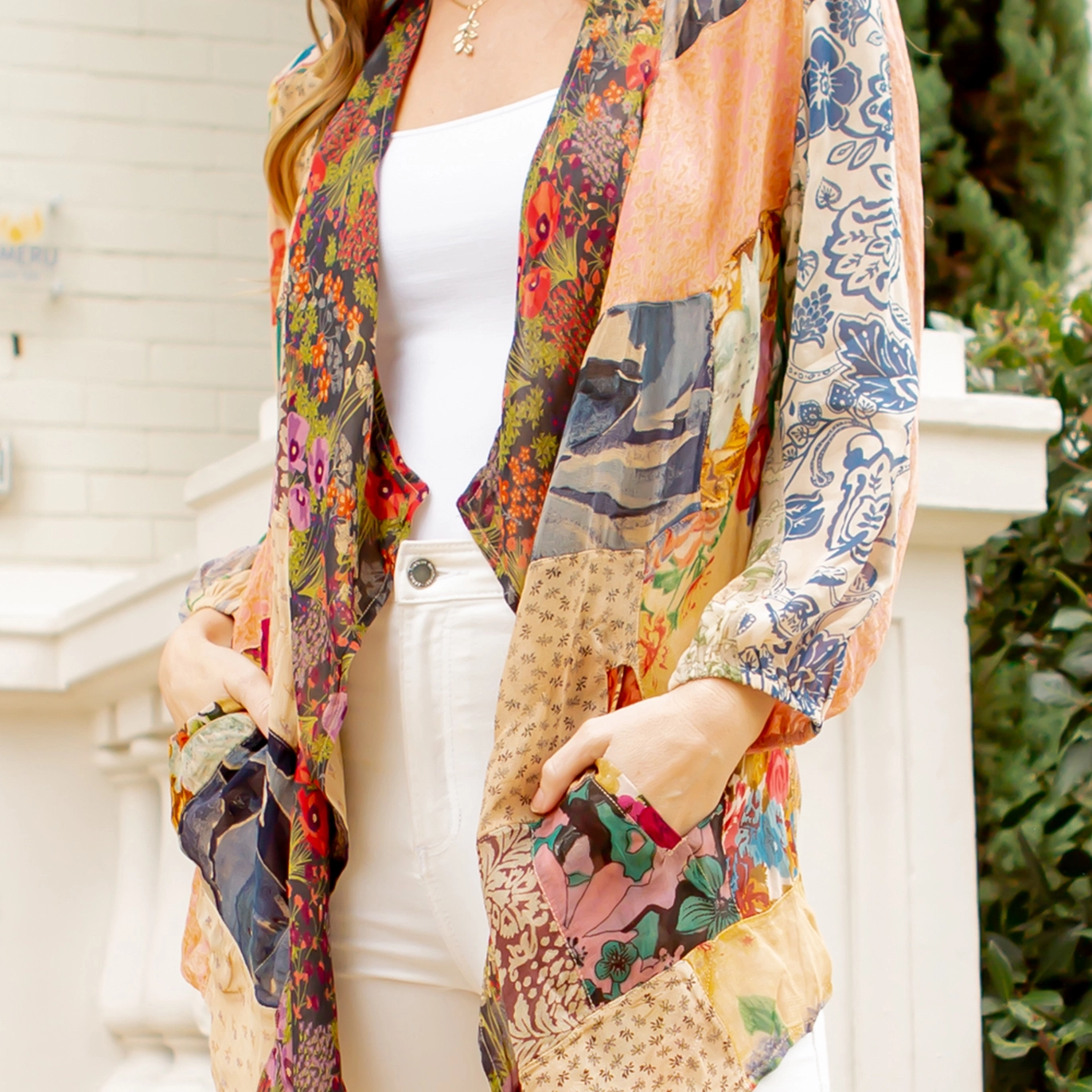 Patchwork Kimono Top