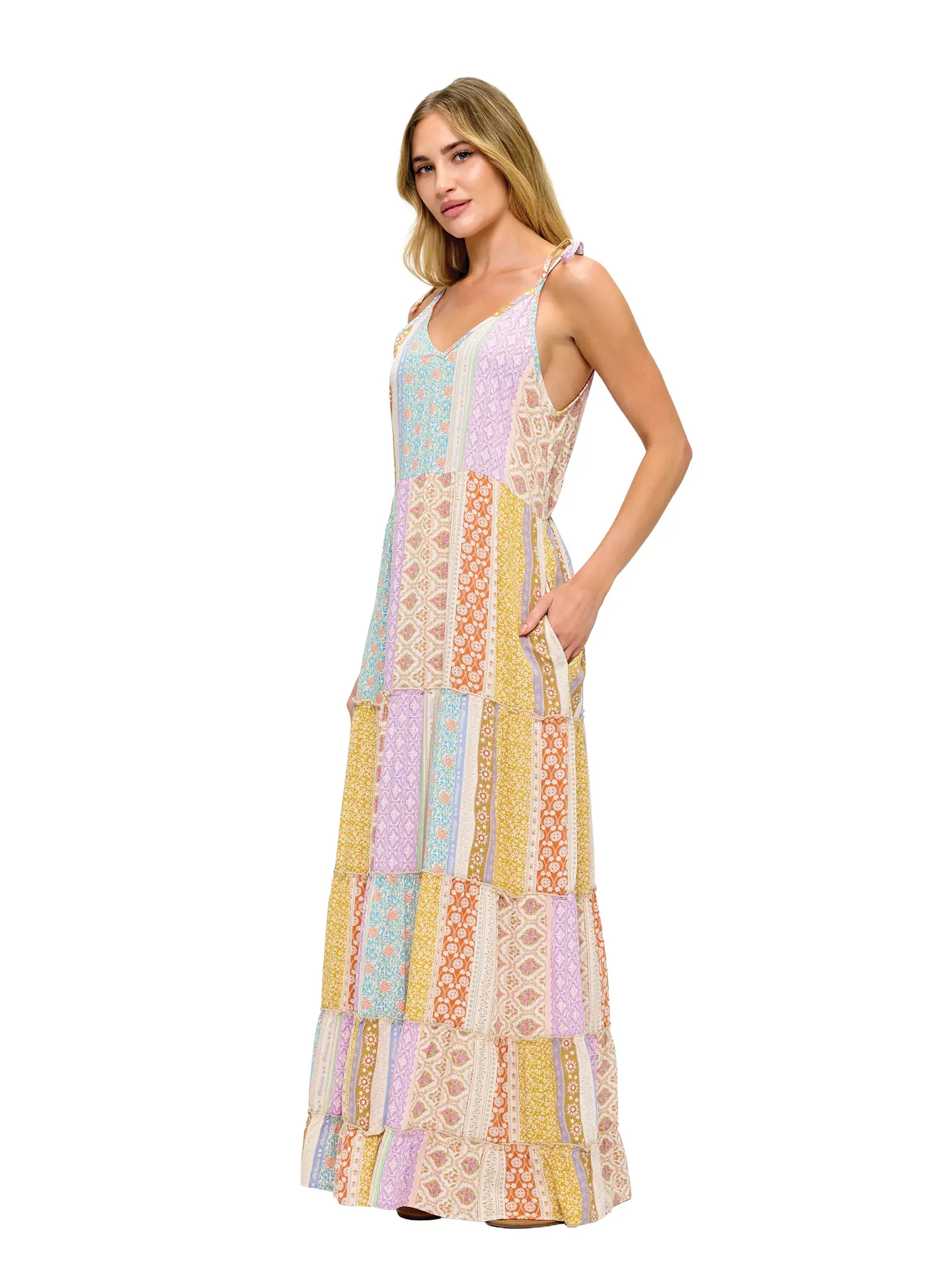 Floral Tiered Maxi Dress