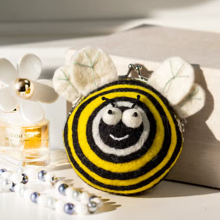 Bumblebee Critter Clutch Purse