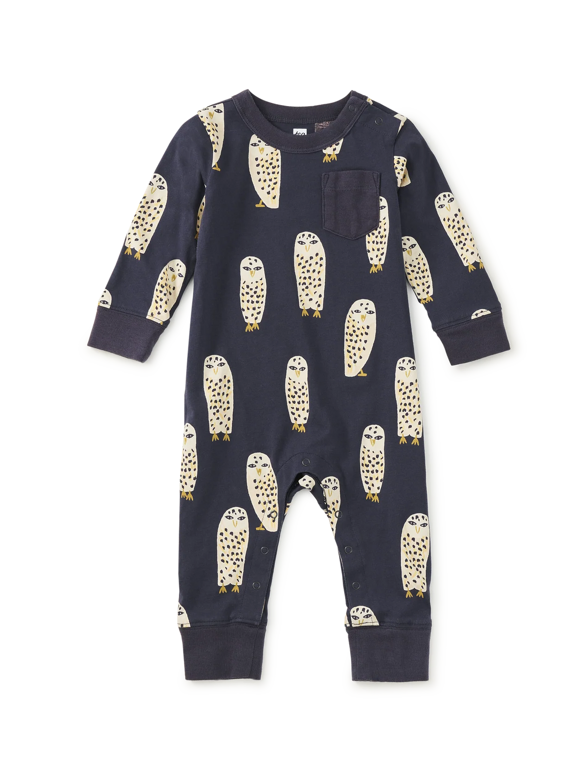 Baby Snowy Owl Pocket Romper