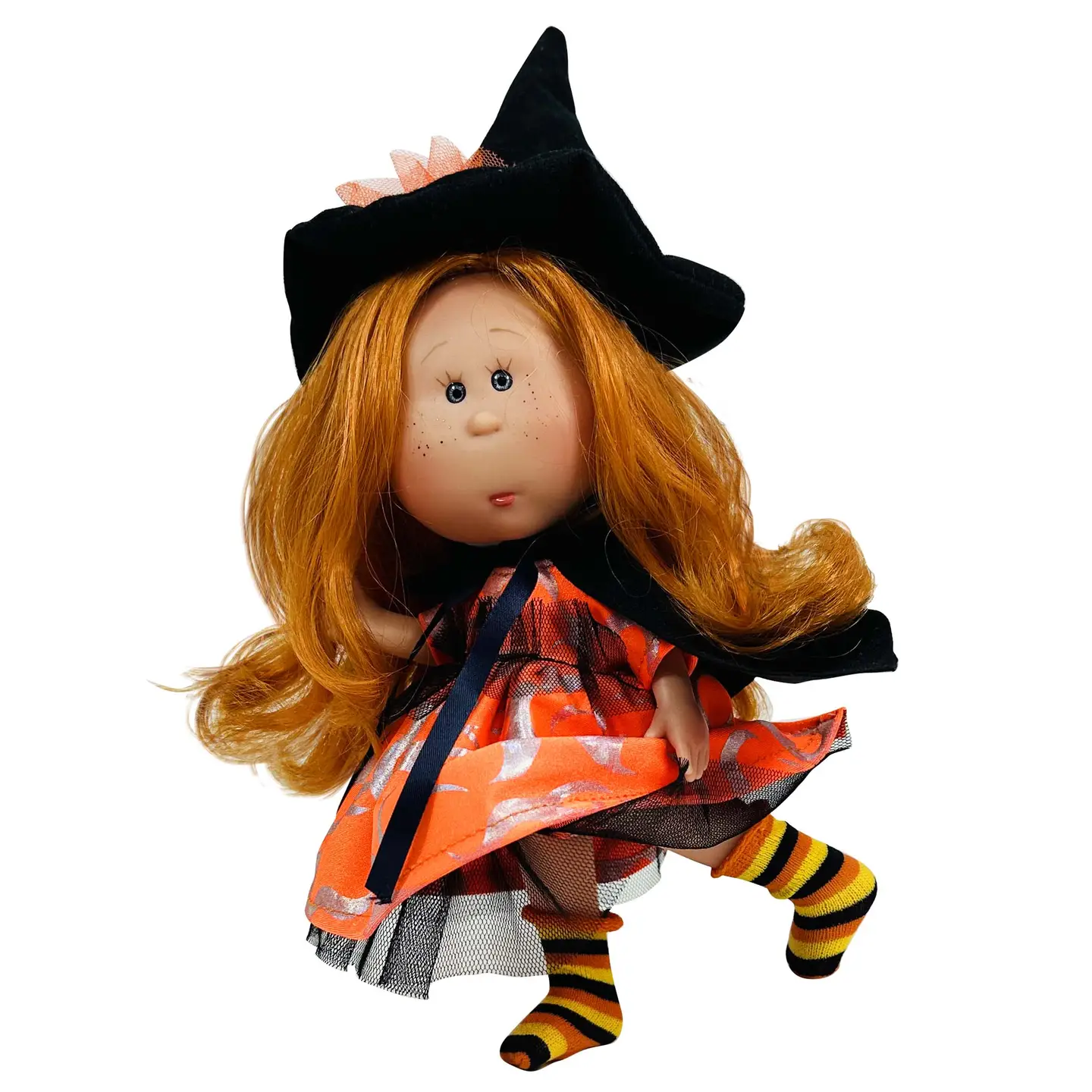 Little Mia Halloween Doll Red Hair Orange Dress