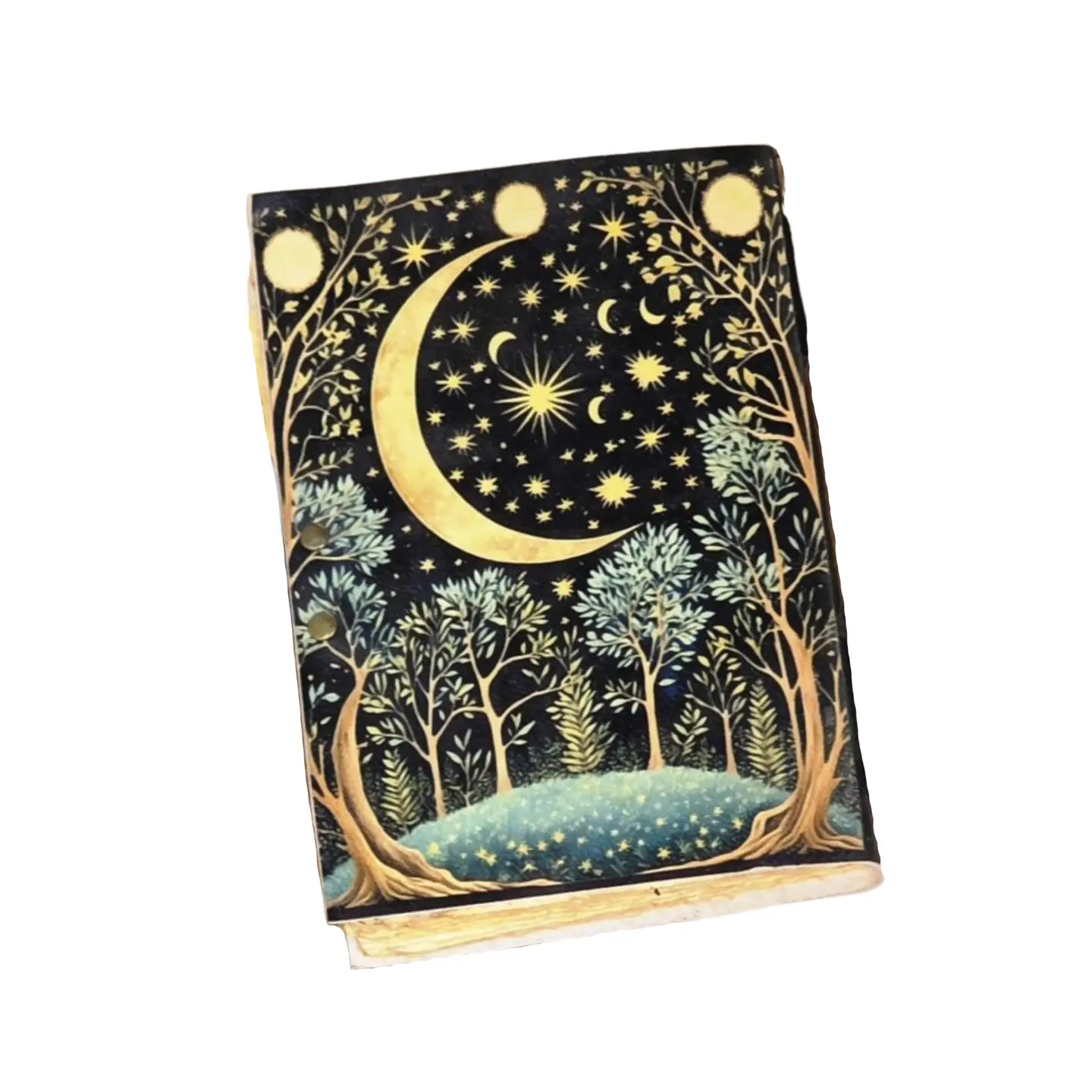 Celtic Moon Vintage Leather Journal