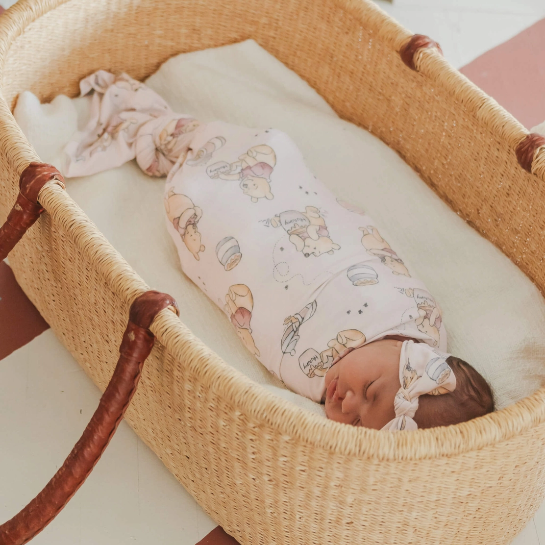 Winnie the Pooh Hunny Knit Swaddle Blanket