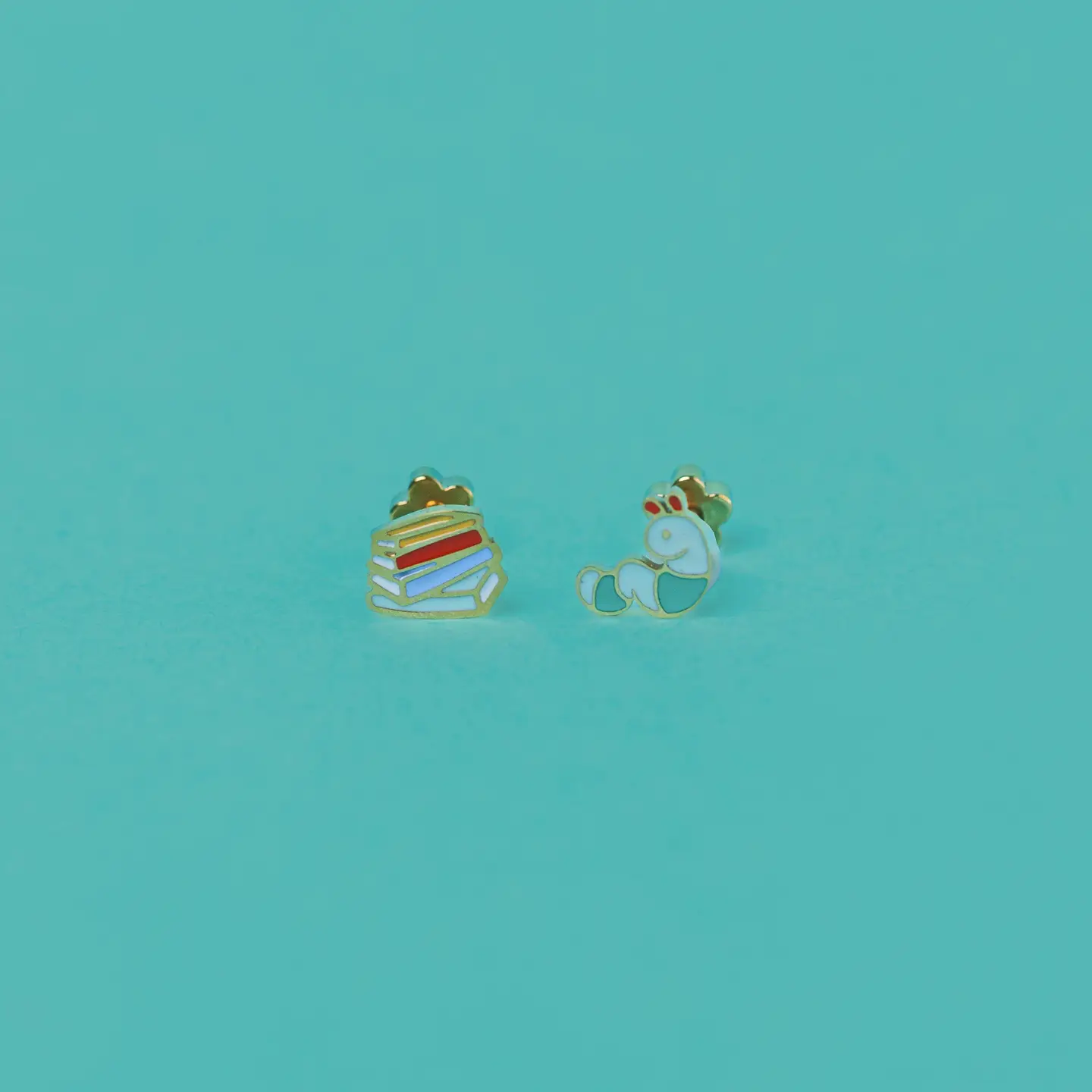 Bookworm Flat Back Earrings