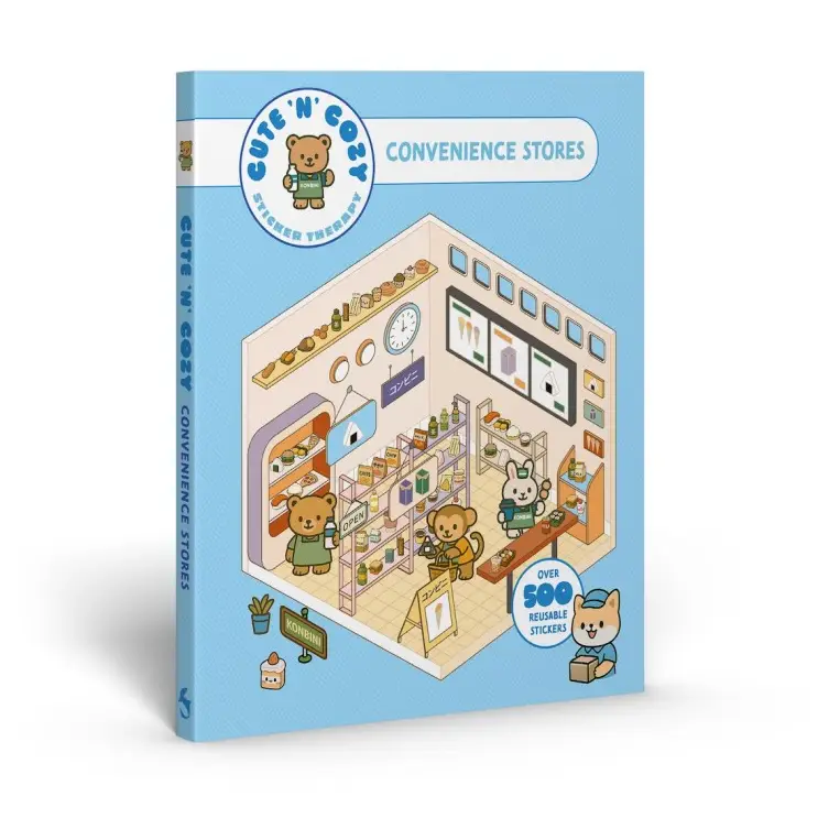 Cute N’ Cozy Sticker Therapy: Convenience Stores