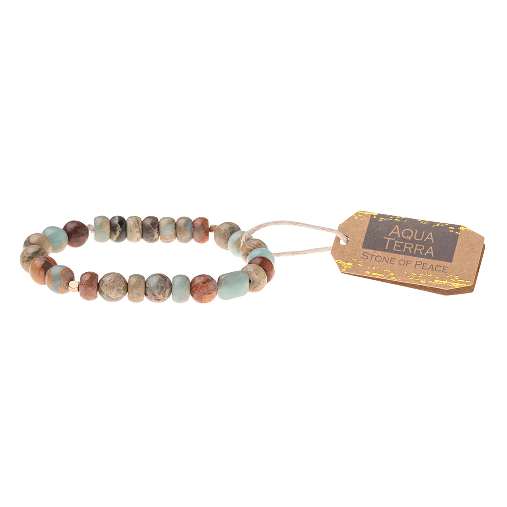 Stone Bracelet Aqua Terra for Peace