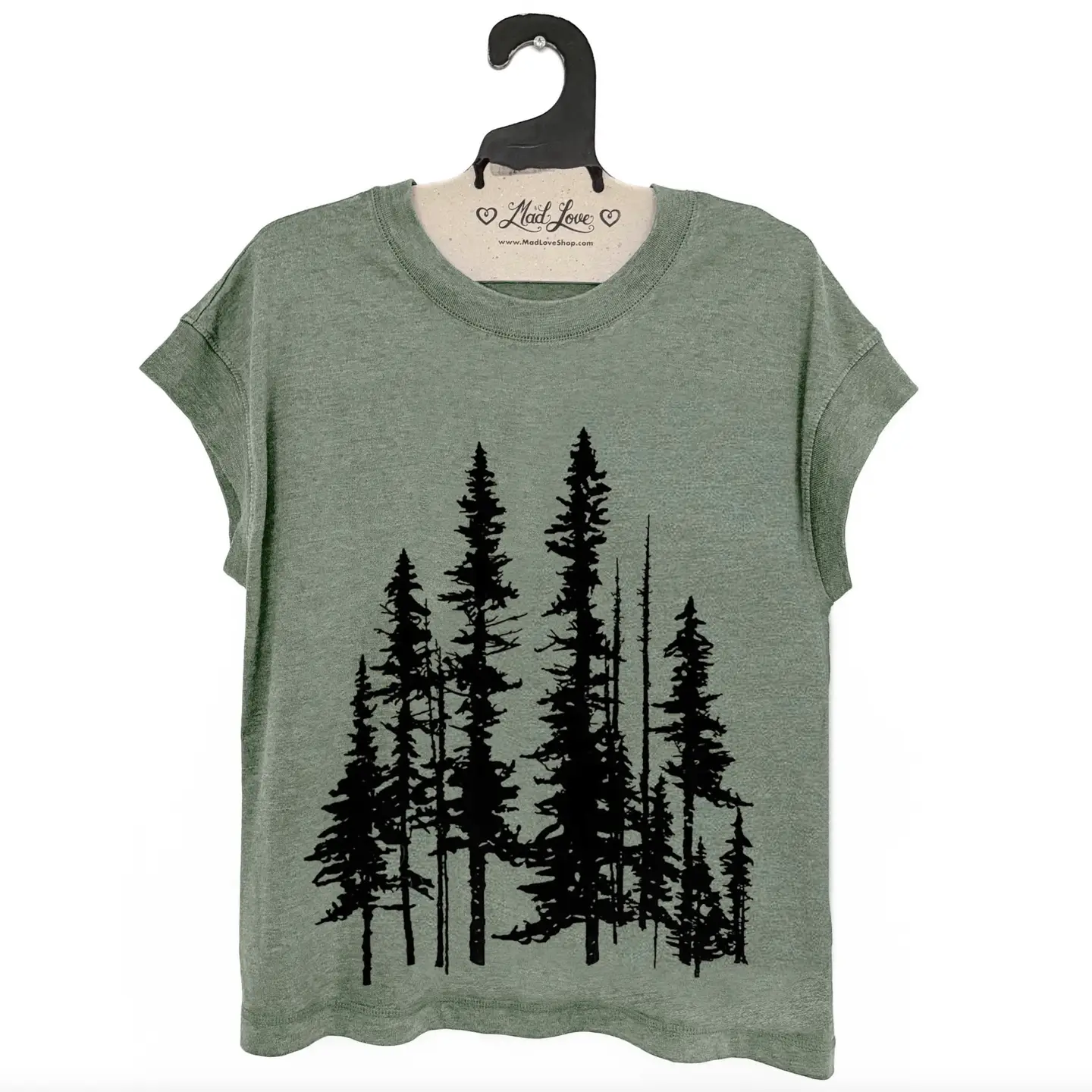 Loose Fit Evergreen Vintage Washed Tee
