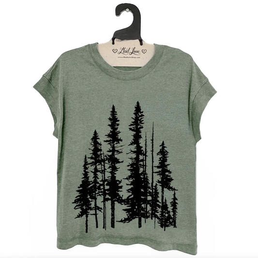 Loose Fit Evergreen Vintage Washed Tee