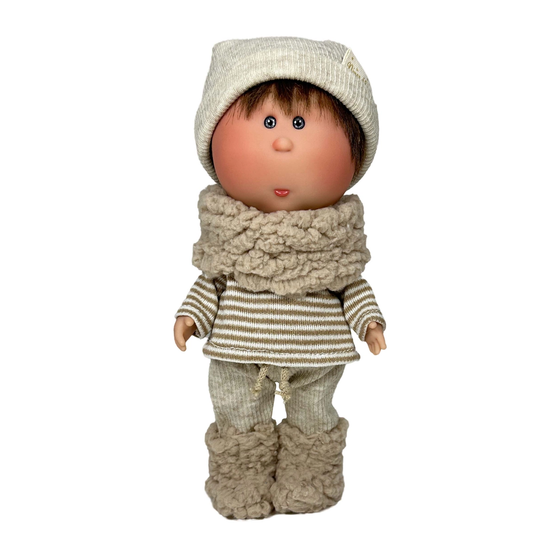 Little Mia Doll Boy Beige Outfit