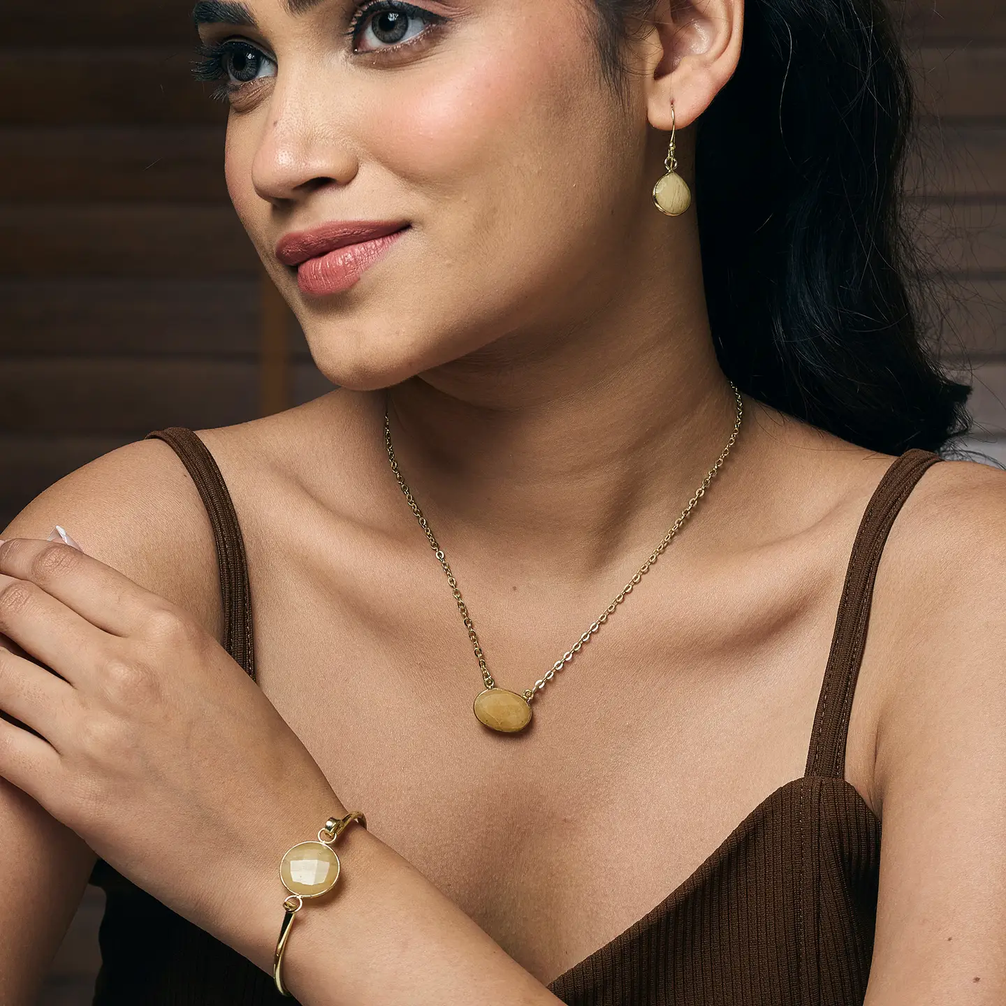 Natural Yellow Adventurine Necklace