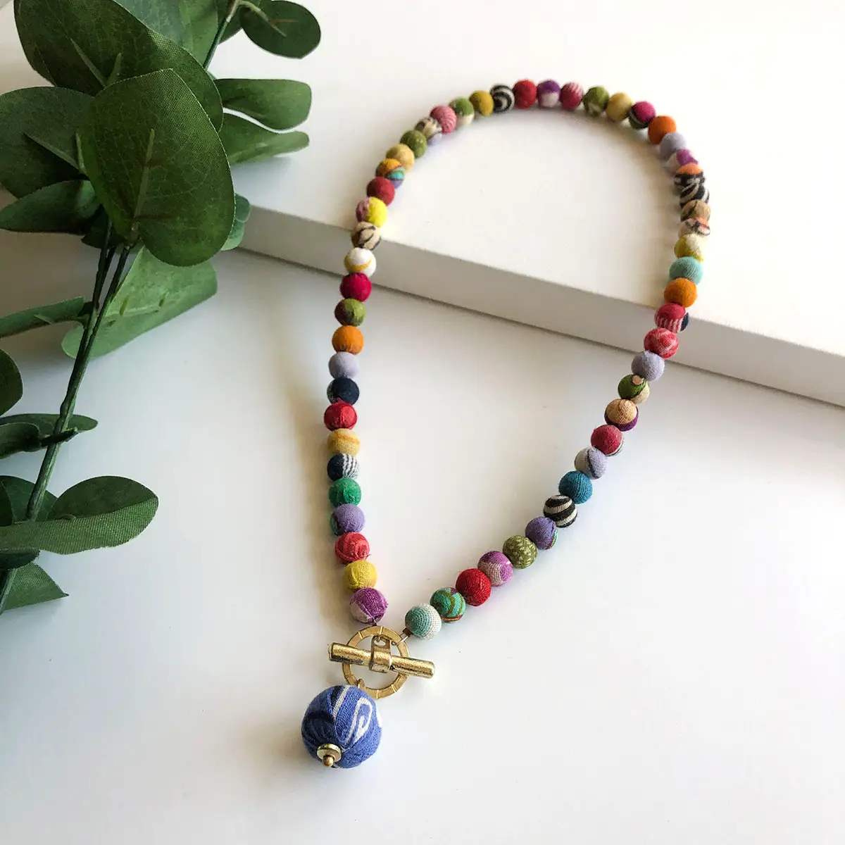 Classic Toggle Kantha Necklace