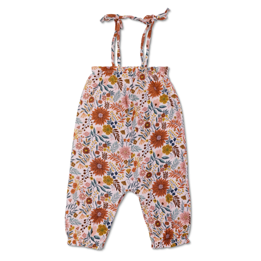 Girls Zinnia Muslin Tie Shoulder Romper