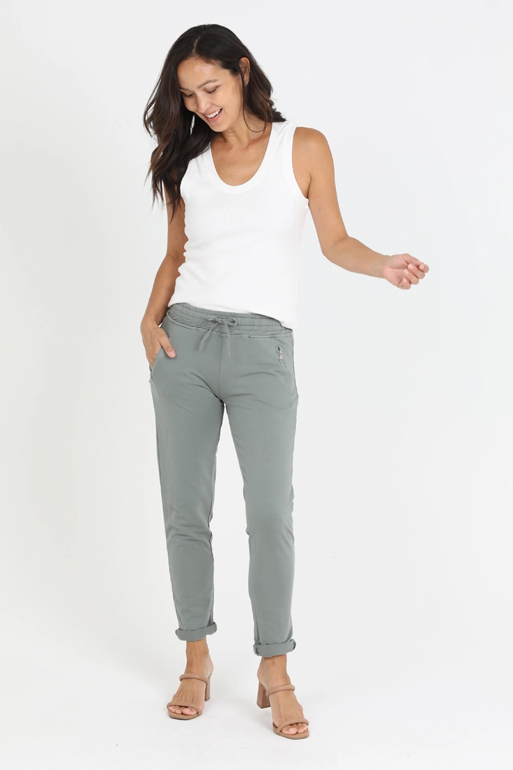 French Terry Joggers w/ Zipper Pocket