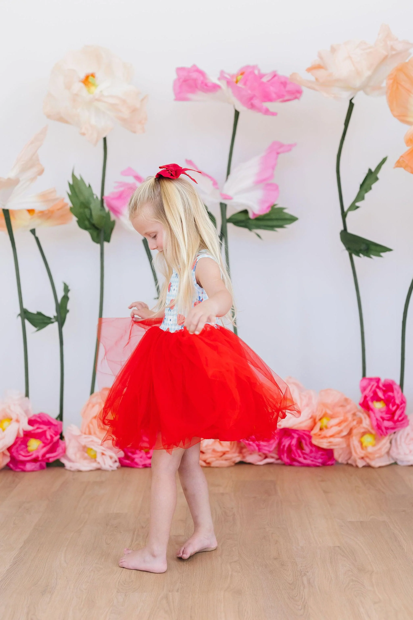 Summer Strawberries Tutu Dress