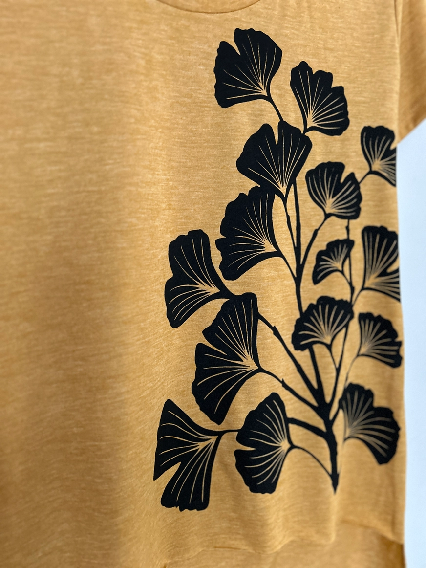 Hi Lo Top Gingko Leaves