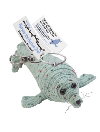 Harvey Harbor Seal String Doll Keychain