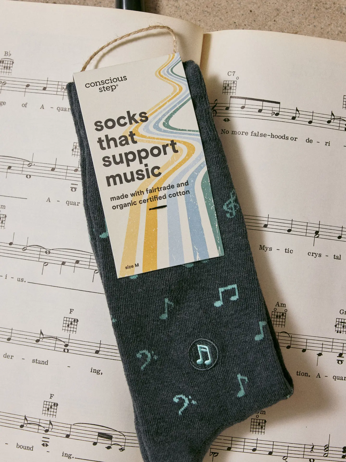 Socks That Support Music Notes