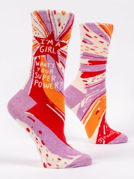 Crew Socks - I'm a Girl Superpower